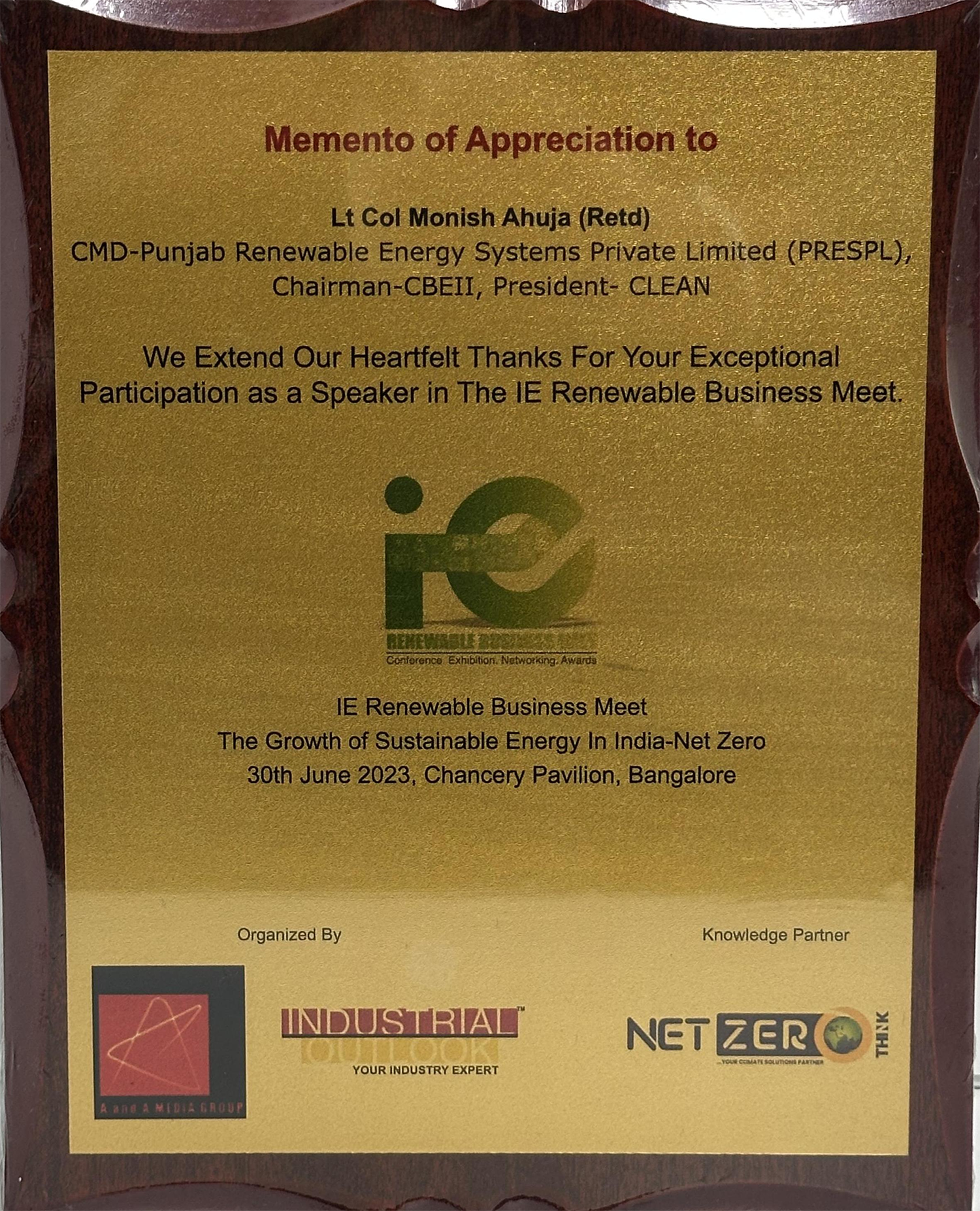IE Renewable Business Meet 30th June 2023