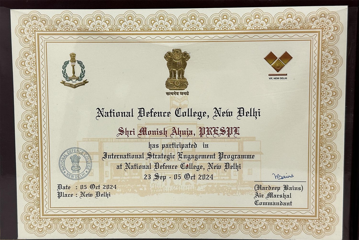 International Strategy Engagement Program 23 Sep - 05 0ct 2024